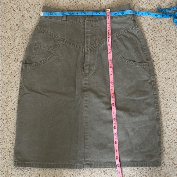 Vintage NWOT Brown with Green Tones Skirt - Picture 6 of 6